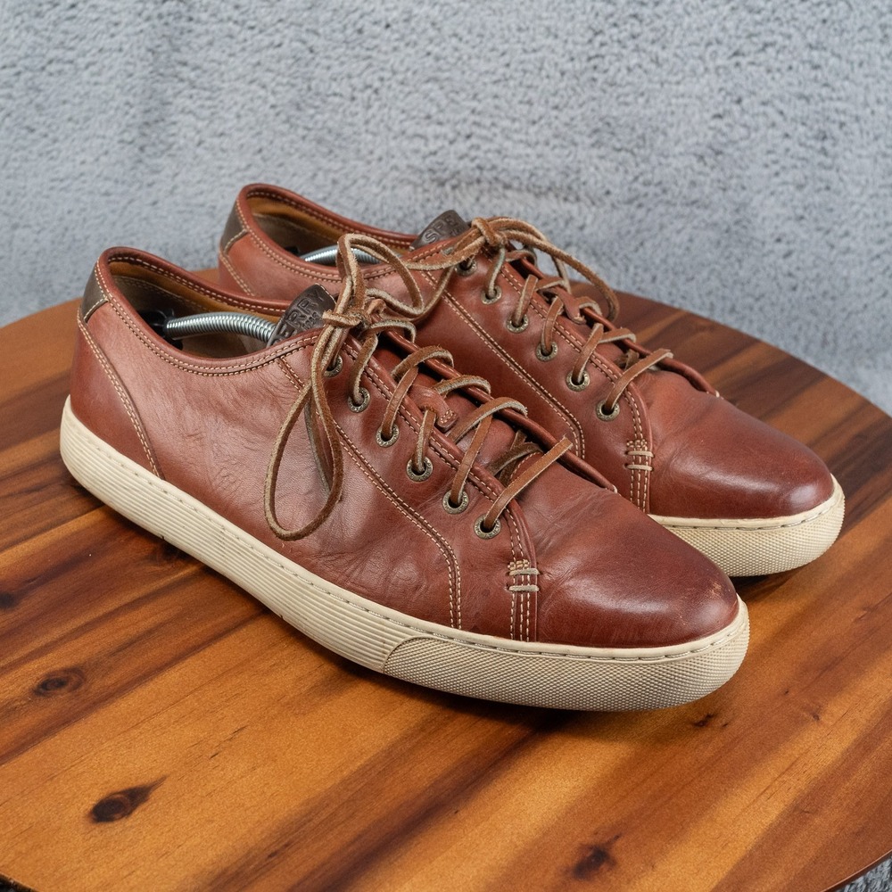 Sperry Gold Cup Top Sider Boat Men's Size 13 M Brown Leather Loafer Shoes